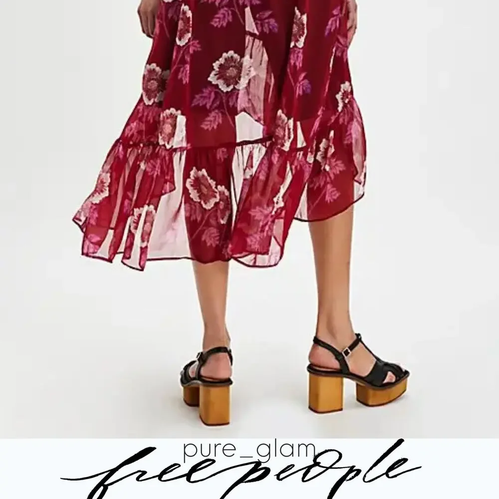 Free People sheer maxi top